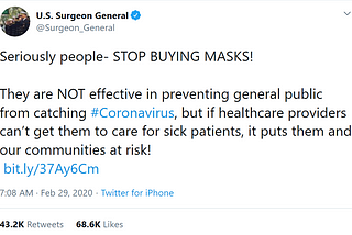 “Masks aren’t effective; they increase risk if worn improperly; they embolden people” — This is…