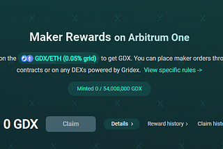 Gridex Airdrop — Maker Rewards Total 56M GDX (New)