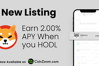 SHIB is Now Available to Buy, Sell, Trade and Earn on CoinZoom Exchange