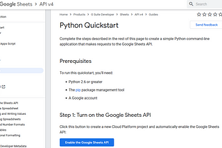 Accessing Google Sheets using Python