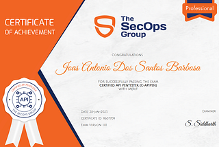 My Review C-APIPen Exam by The SecOps Group