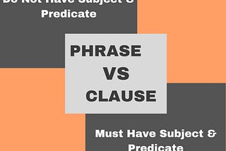 What Is Clause , Phrase And Different Between Them