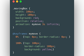 Creating CSS Animations with @keyframes