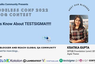 Let’s Know About TESTSIGMA !!!!!