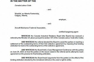 CIRB CONFIRMS AMFA STRIKE IS ALLOWED