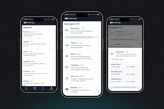 Now compare different stocks, effortlessly