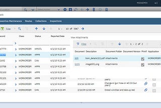 View Work order Attachments in Location Application