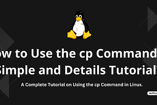 How to Use the cp Command: A Simple and Details Tutorial?