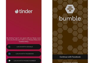 Decoding UI/UX: quick comparison of Tinder and Bumble