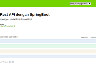 Membangun Rest API dengan SpringBoot