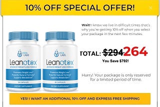 Leanotox (Scam or Legit) Promotes Loss Weight Suppresses Appetite! Read