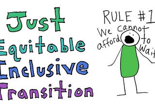 A Just Equitable Inclusive Transition