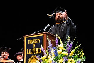 Master’s in Cybersecurity Graduate Speaker Tells Peers to “Aim High, Dream Big, and Never Quit”