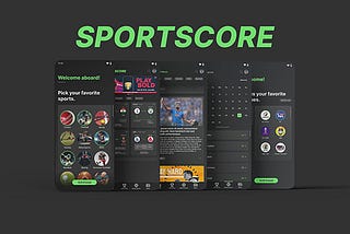 All-In-One Live score sports app | UX Case Study