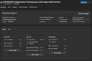 Multi Stage Azure PipeLine for Golang