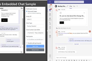 Transforming Communication with Microsoft Teams Embedded Chat in third party applications.