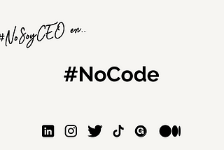 What is the #NoCode movement?
