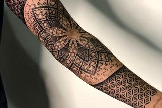 Geometric Sleeve Tattoo Ideas