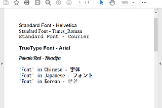 How to use Different Fonts in a PDF File with Java