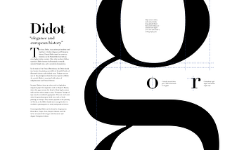 Didot Typeface Spread