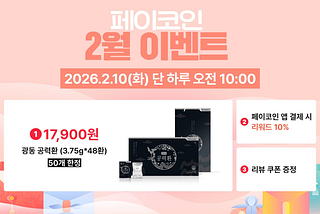 2월 페이코인 데이 특가 이벤트