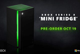 MS Xbox X has a Fridge?