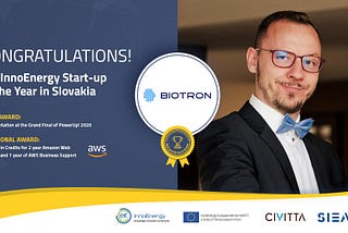 Development Update May 2020: Biotron wins EIT InnoEnergy Start-up of the Year in Slovakia