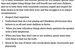 Appreciating teachers