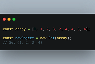 Removing duplicates from an array using Set (and other Set methods)