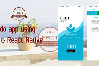 Create an advance TO-DO app using React Native