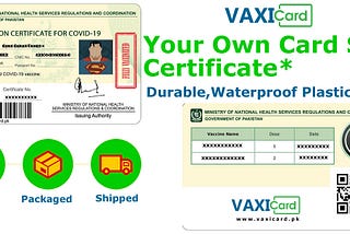 VaxiCard Pakistan