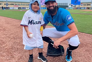 Six-Year-Old Cancer Warrior Throws First Pitch at Marlins Spring Training Game