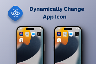 Dynamically change app launcher icon in React Native