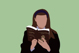 Minimalist illustration of Rory Gilmore