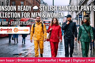 Monsoon Ready Stylish Raincoat Pant Set Collection for Men & Women