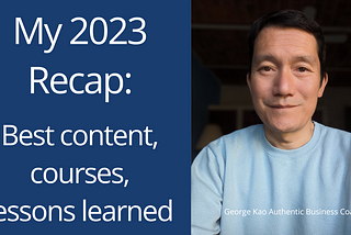 Recap of My 2023 Best Content, Courses, Lessons Learned