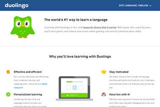 Duolingo the World’s #1 way to learn a language.
