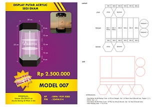 Display Putar Acrylic Buka 24 JAM Minat Hubungi Aditya 089619395080