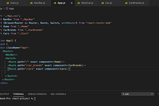 React Car Project