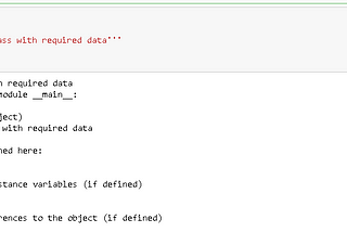 Python Object Oriented Programming(OOPS)