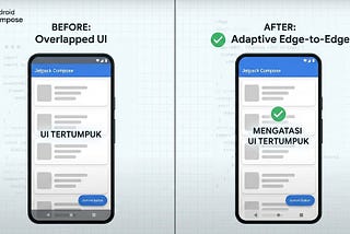 Mengatasi UI Tertumpuk oleh System Bars pada Jetpack Compose