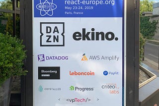 ReactEurope 2019 — 리액트 유럽 컨퍼런스 후기