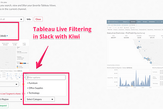 New! Tableau Live Filtering in Slack with Kiwi