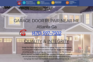 Garage Door Repair Near Me Atlanta GA ATL