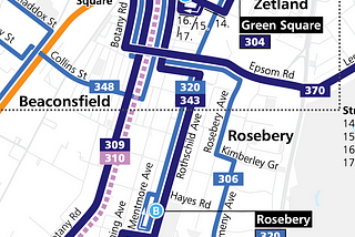 Rosebery Bus Service Changes