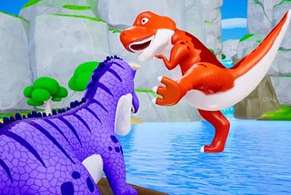Crazy Dinosaur Adventures: T-Rex’s Floating Bubble Ship | Epic Dinosaur Comedy Battles