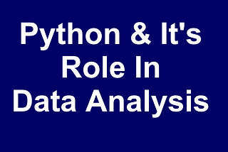 Harnessing the Power of Python for Data Analysis.