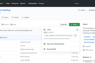 COVID-19 Vaccination Slot Booking in India using CLI based script