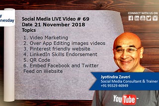 LinkedIn Skills and Endorsement — Social media marketing LIVE 69 Nov 21