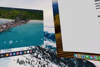 Spacial computing on Mac and Quest 3 (screenshot by author)